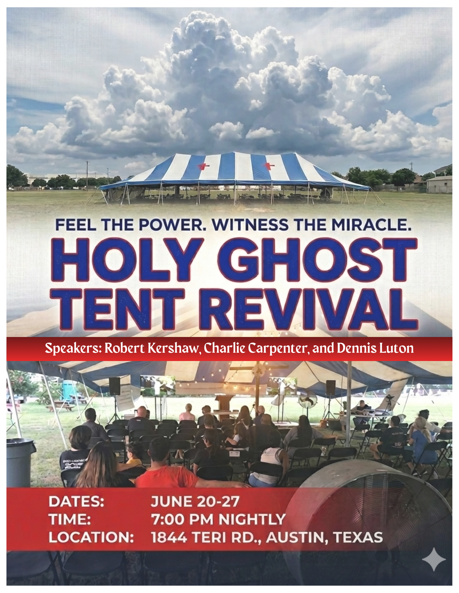 International House of Prayer Church Dove Springs Facebook ad: 8 Powerful Nights, 3 Anointed Speakers, 1 Amazing…