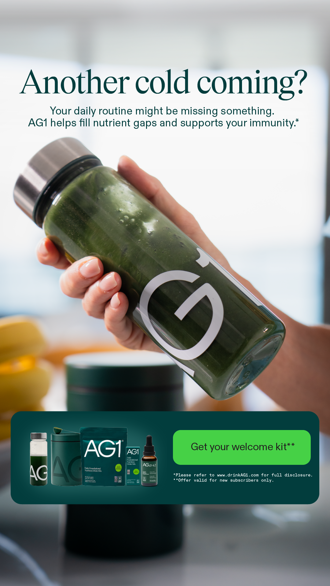 AG1 by Athletic Greens Facebook ad