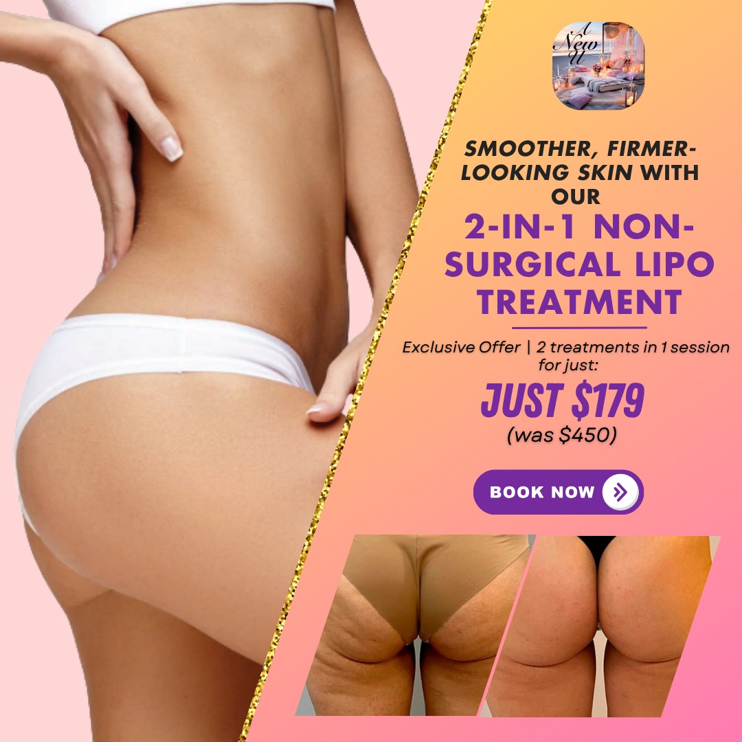 A New U Cryo Spa Facebook ad: 2-In-1 Mommy Tummy Rescue, Just $179