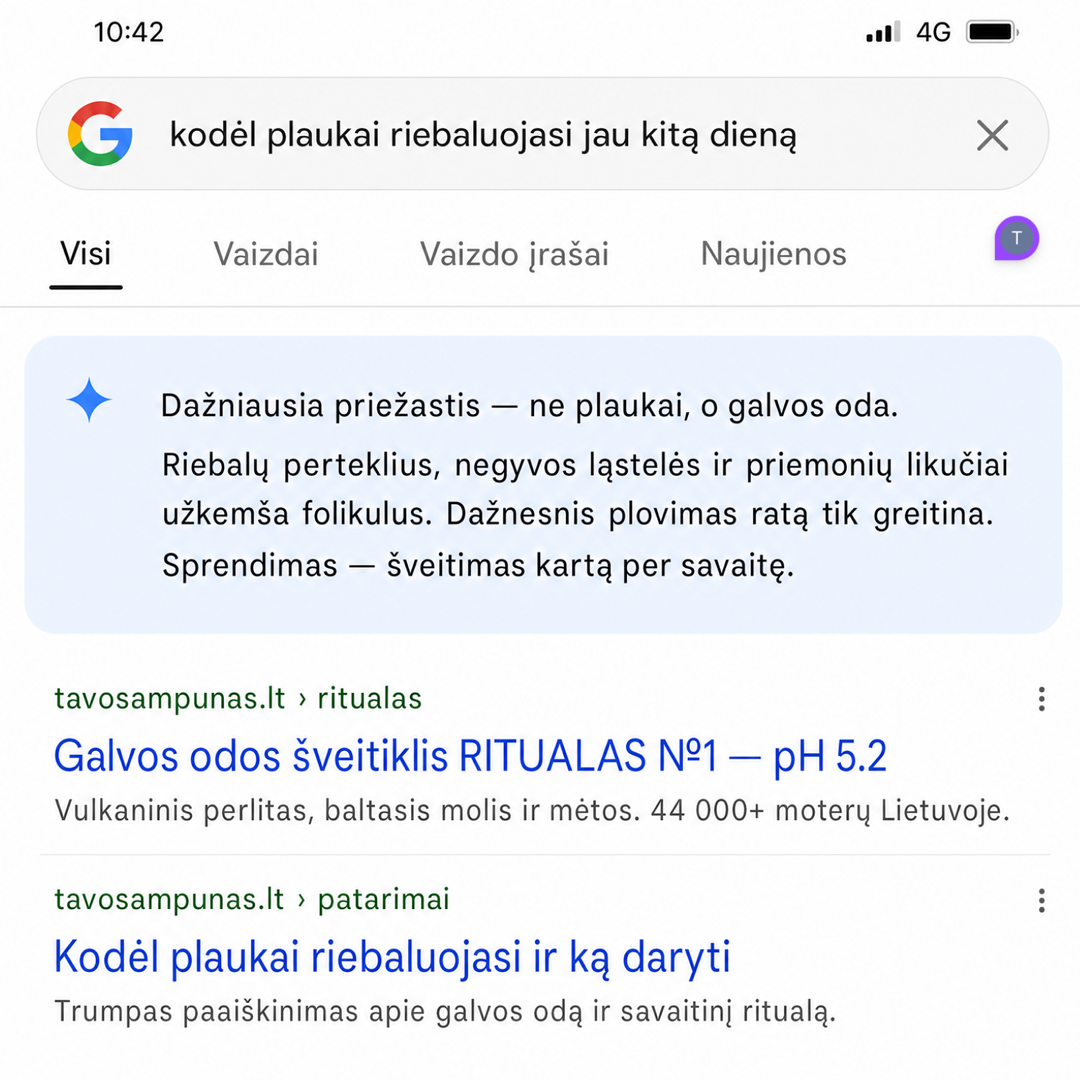 Tavo Šampūnas Facebook ad