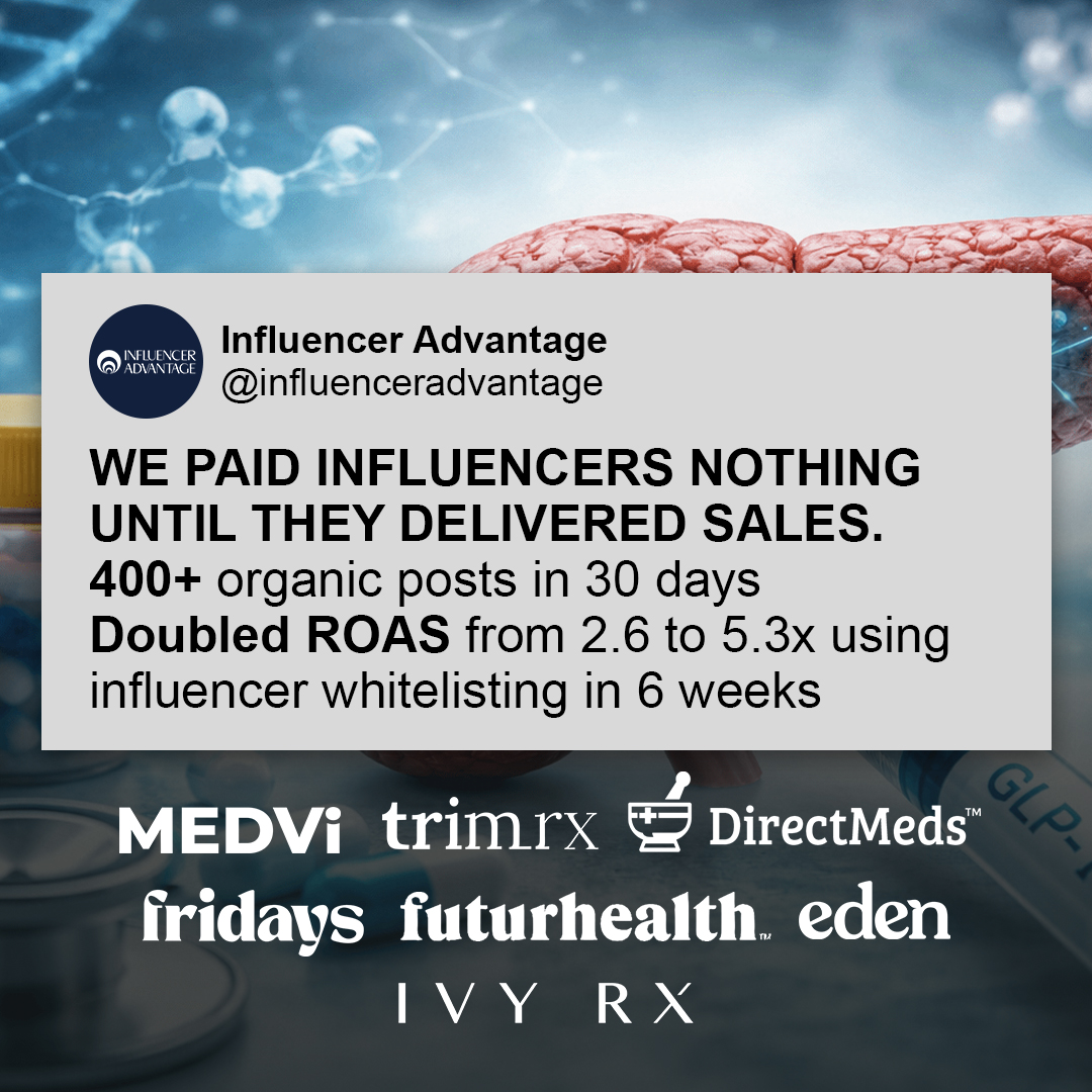 Influencer Advantage Facebook ad