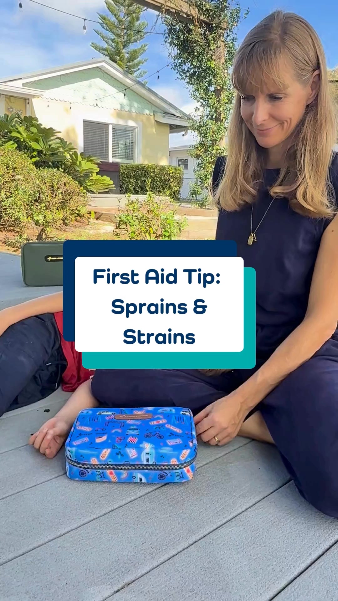 KeepGoing First Aid Facebook ad: First Aid Tip #5: How to Treat Sprains & Strains