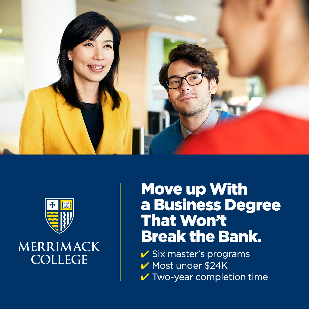 Merrimack College Facebook ad