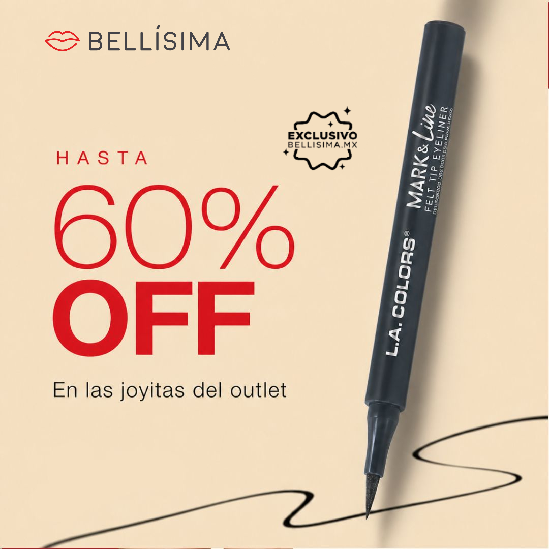 Bellisima Facebook ad: Hasta 60% OFF en el outlet