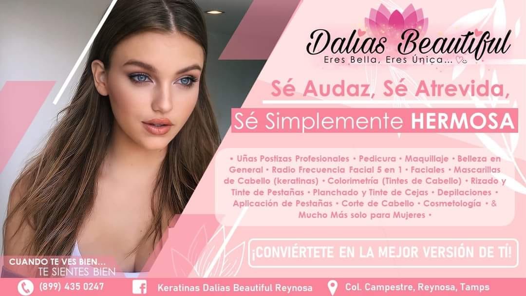 Dalias Beautiful Salon Spa Reynosa Facebook ad: Servicio de Salon Spa Exclusivo Para Mujeres Reserva…