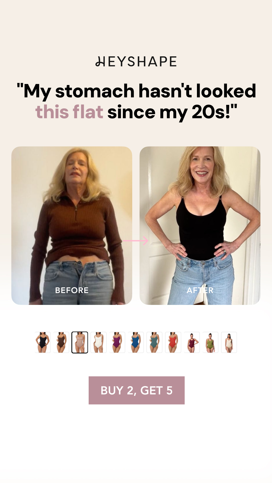 HeyShape Facebook ad
