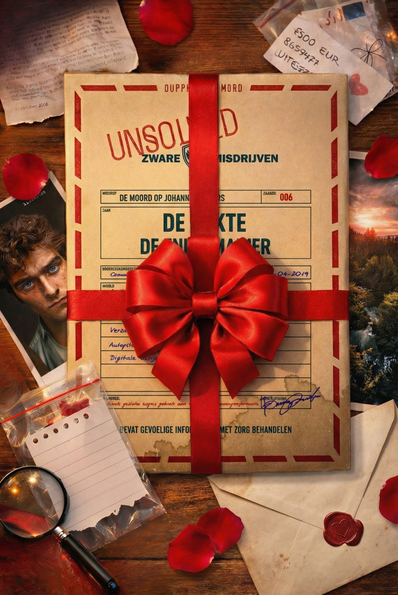 Unsolved - Moordmysteries om thuis op te lossen Facebook ad: Voor alle stellen die van true crime houden