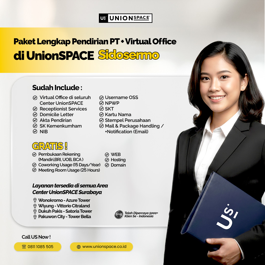 Unionspace.id Facebook ad from Jan 29, 2026