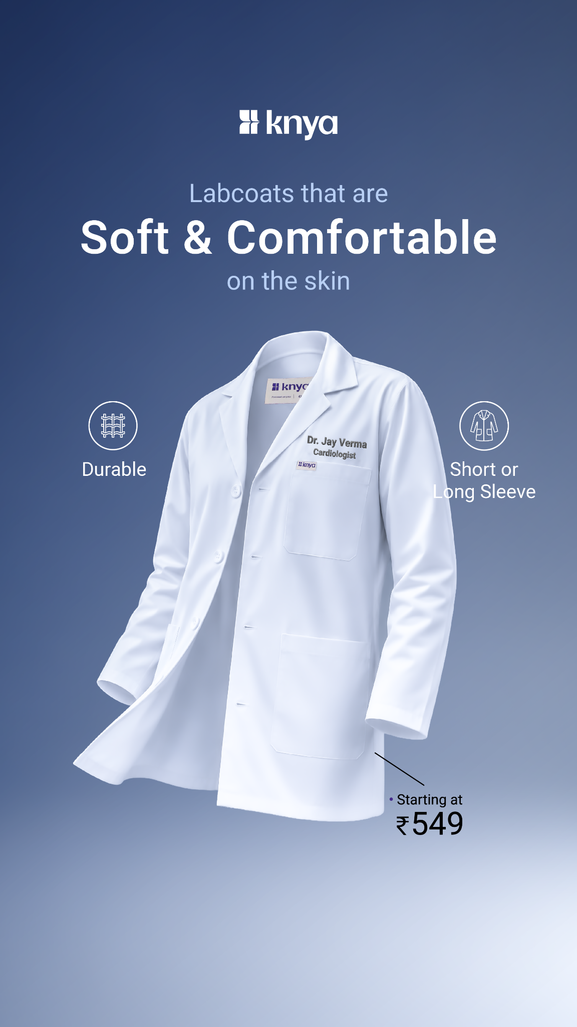 Knya Facebook ad: Comfort You Can Wear
