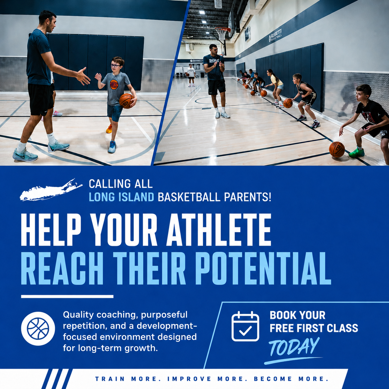 Rossetti Basketball Training Facebook ad: 𝗖𝗼𝗻𝘀𝗶𝘀𝘁𝗲𝗻𝘁 𝗧𝗿𝗮𝗶𝗻𝗶𝗻𝗴. 𝗥𝗲𝗮𝗹…