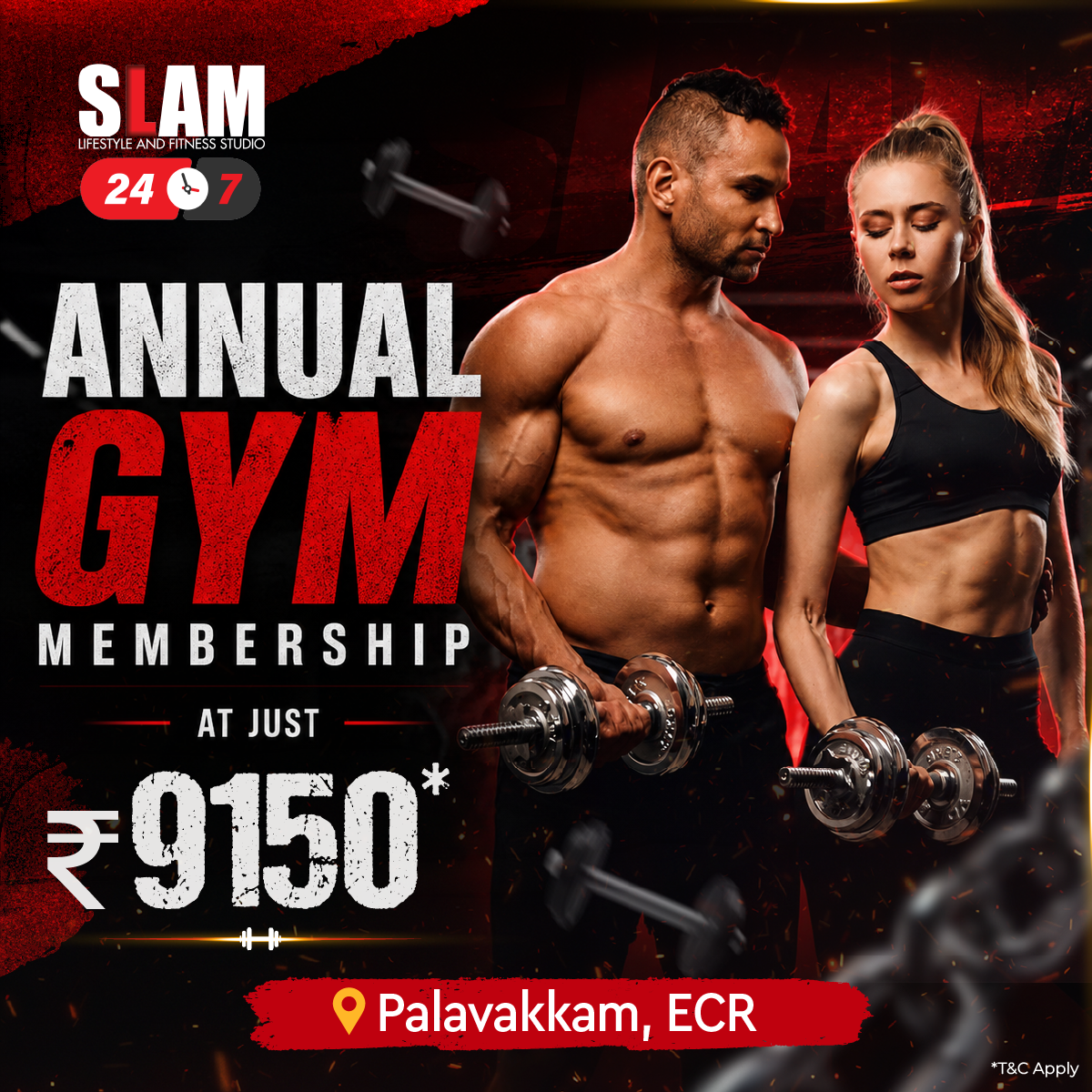 SLAM Lifestyle and Fitness Studio Facebook ad