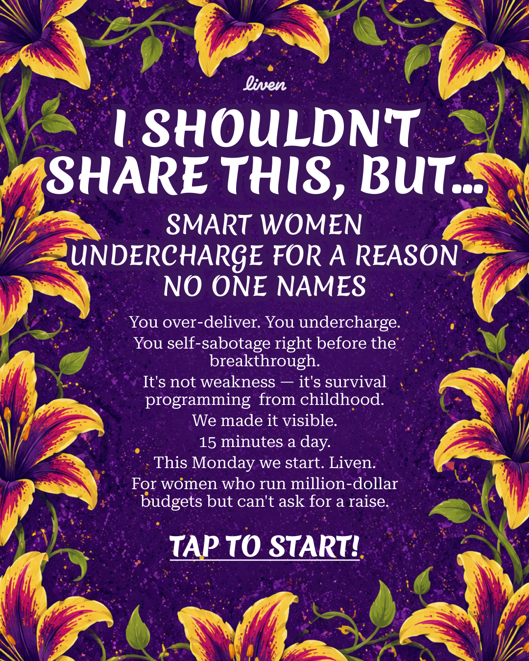 Liven: Self-Discovery Community Facebook ad