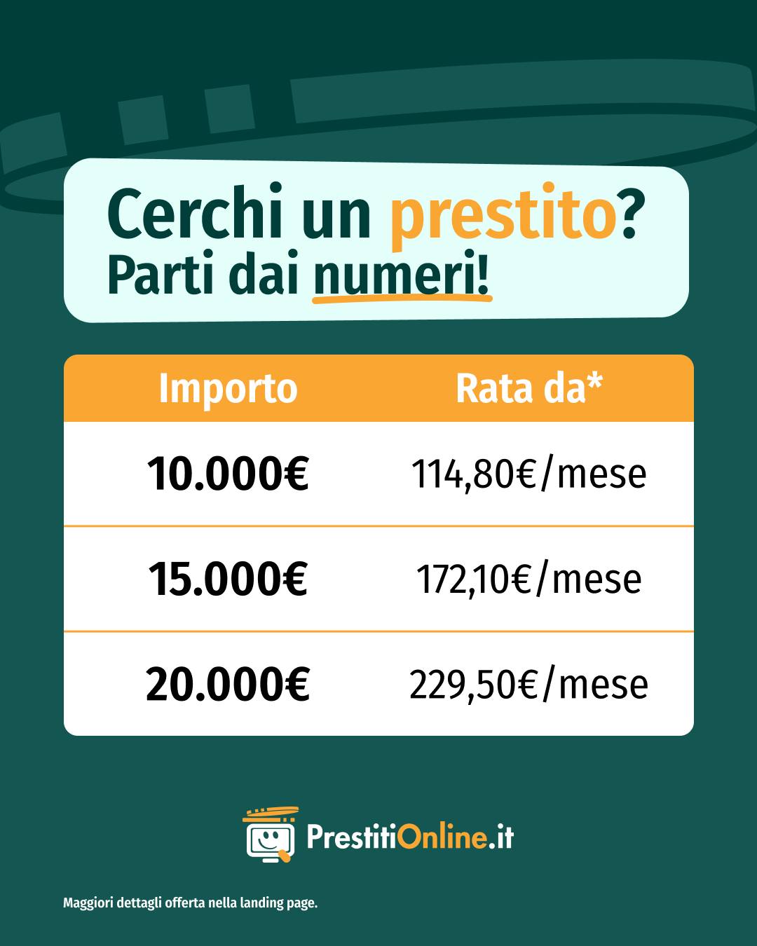 PrestitiOnline.it - Confronta Prestiti Online Facebook ad: Confronta prestiti e rate