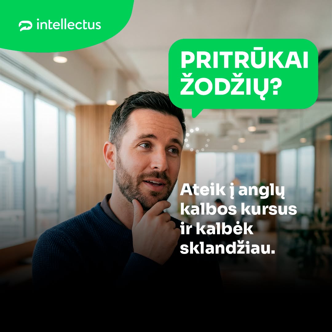 Anglų kalbos mokykla „Intellectus“ Facebook ad