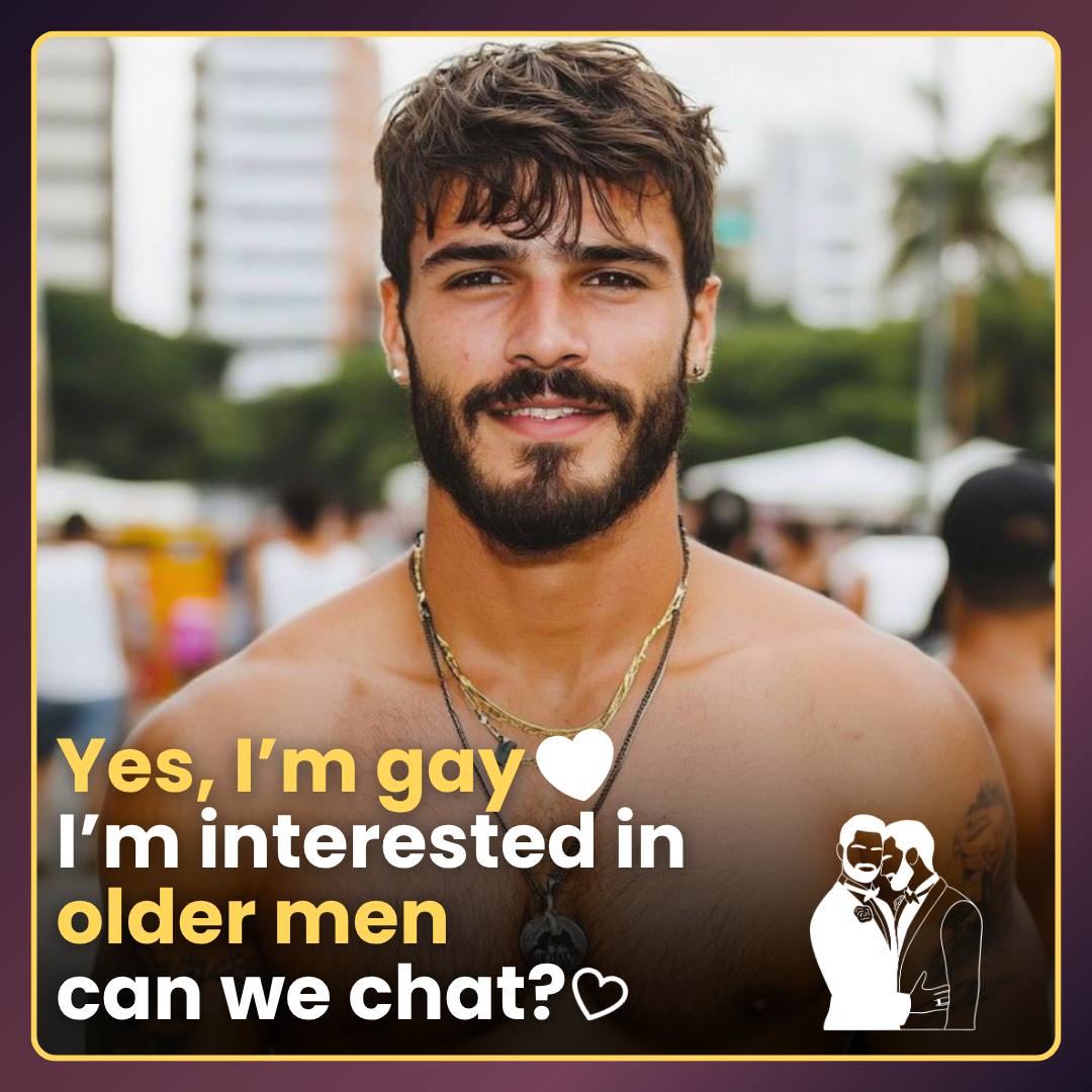 Quick Flirt Near You Facebook ad: Secure Private Chat for LGBT Men 45+