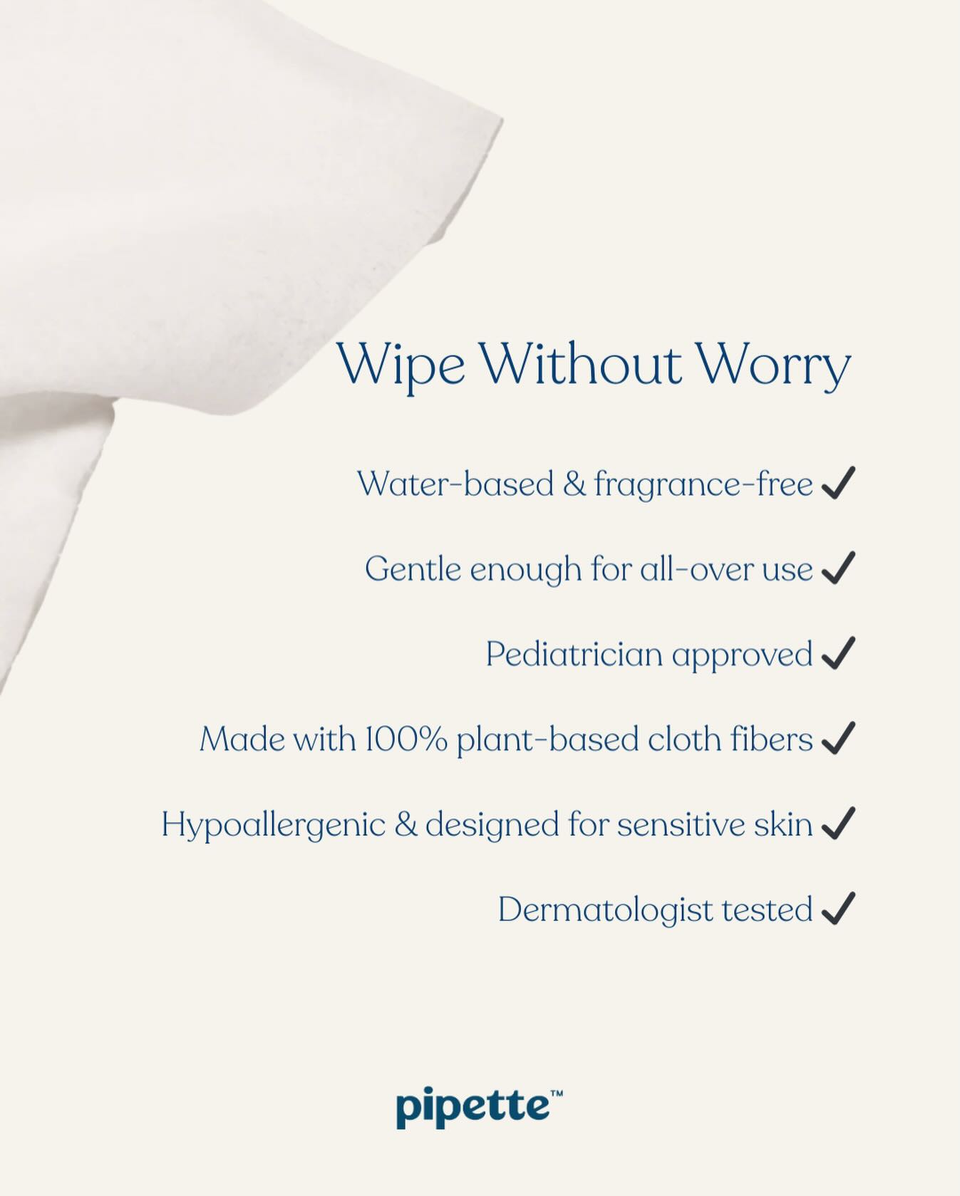Pipette Baby Facebook ad: Cloud-soft Baby Wipes | Pipette Baby