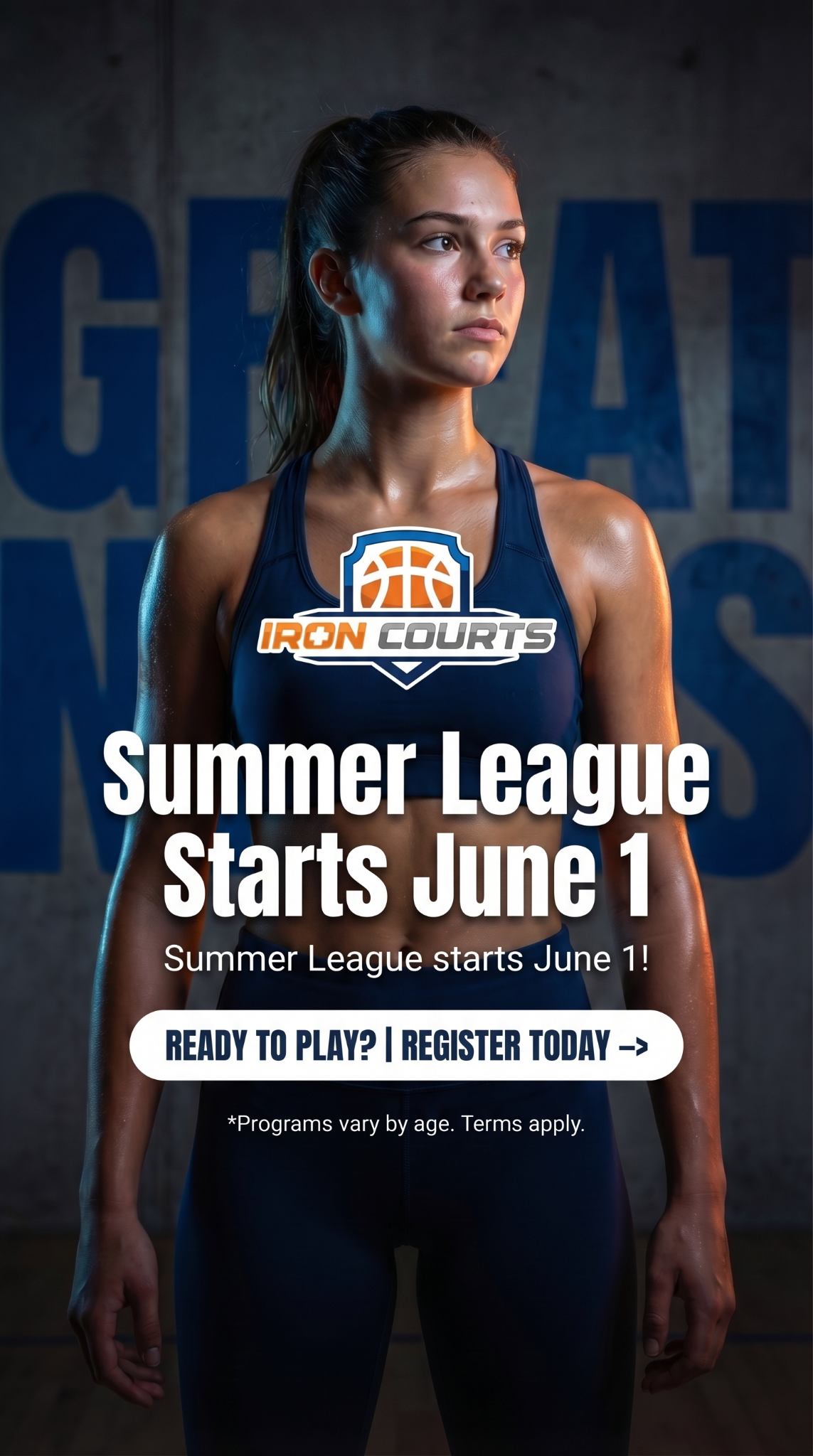 Iron Courts Facebook ad from Apr 11, 2026