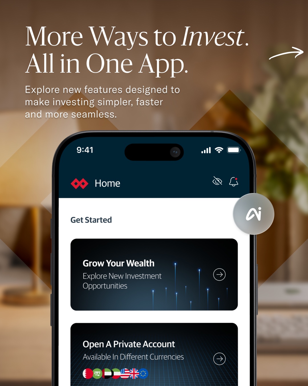 GFH Financial Group Facebook ad: Investing just got a lot easier.