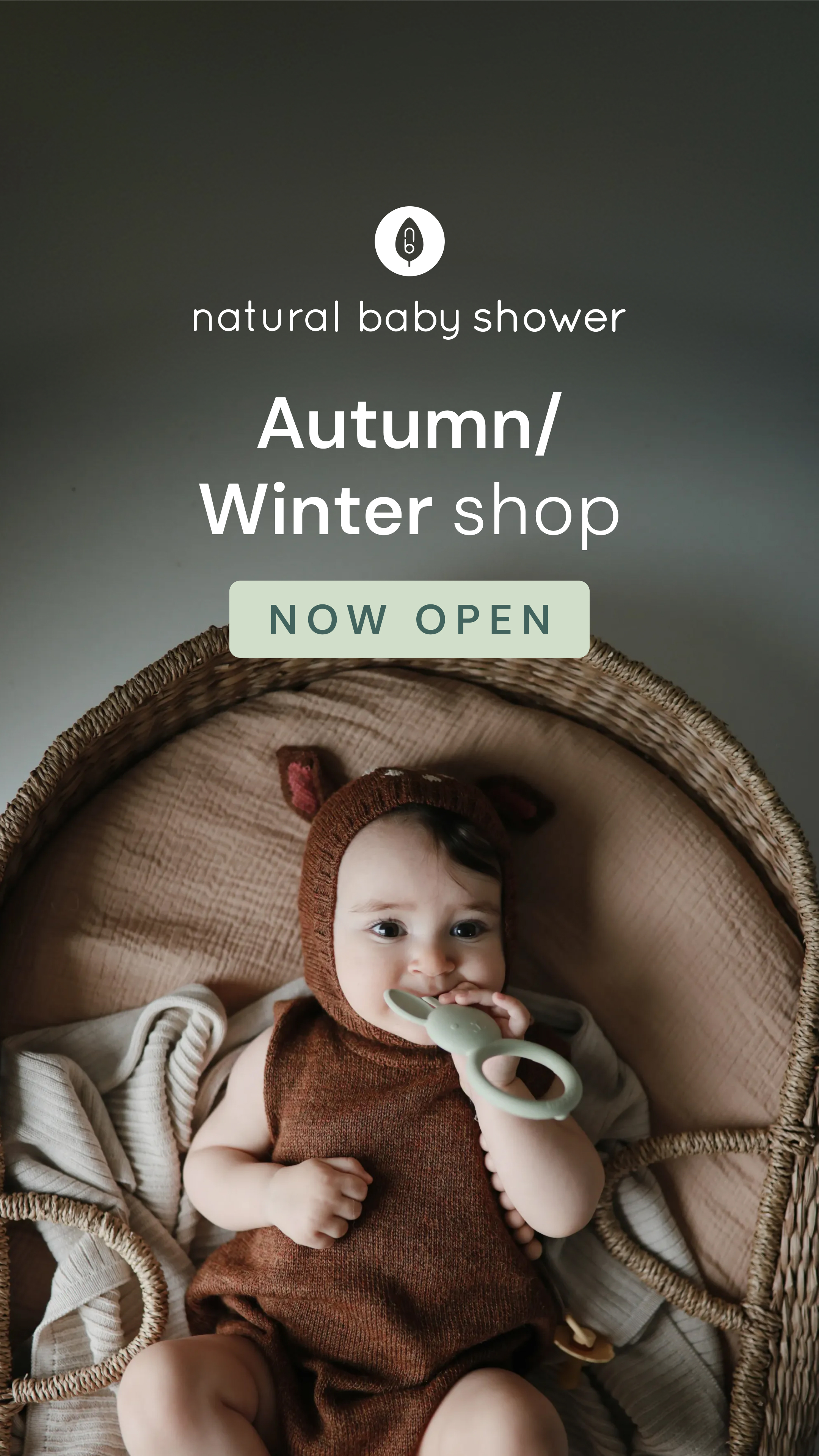 Natural Baby Shower Facebook ad