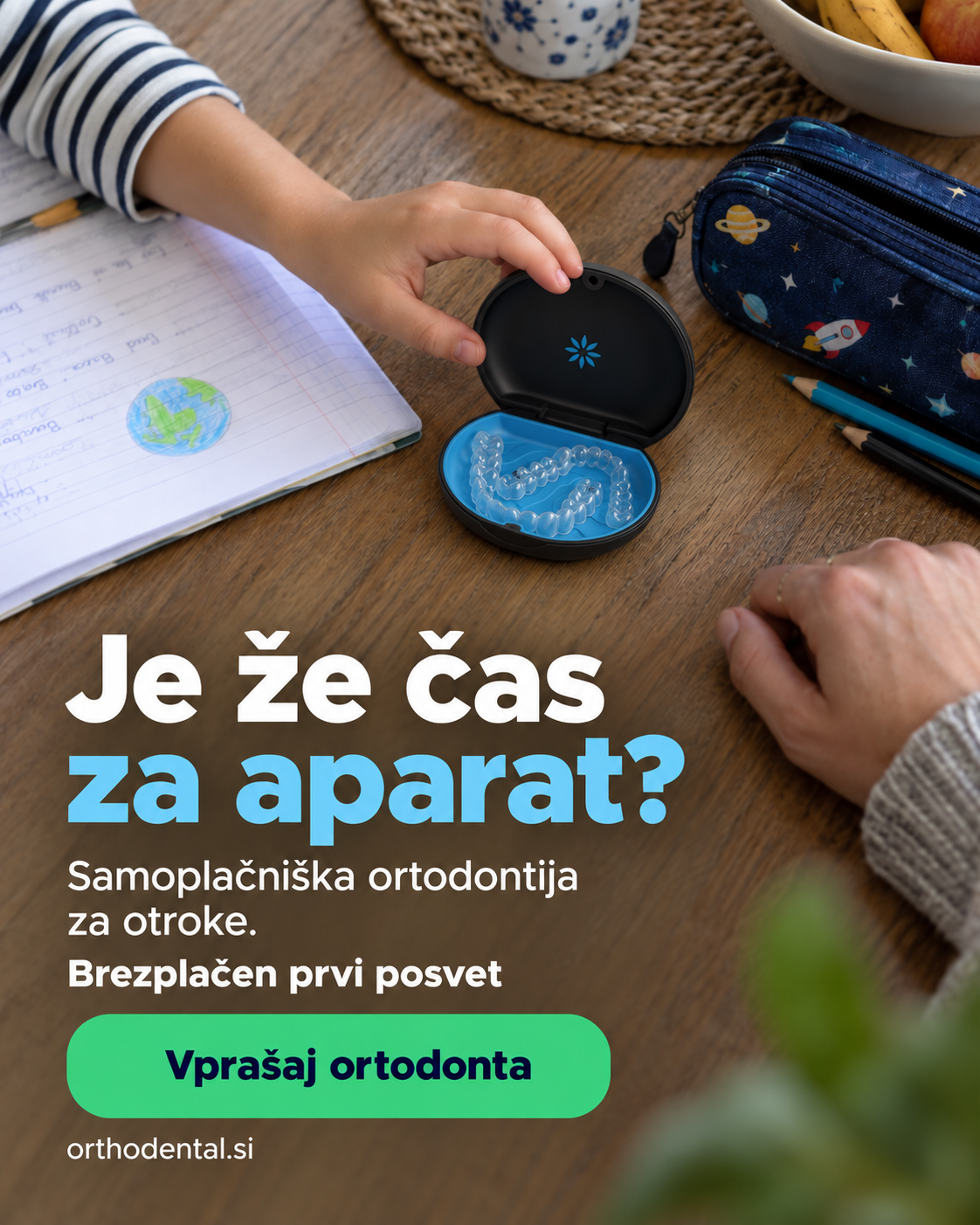 OrthoDental Facebook ad: Je že čas za otrokov aparat?