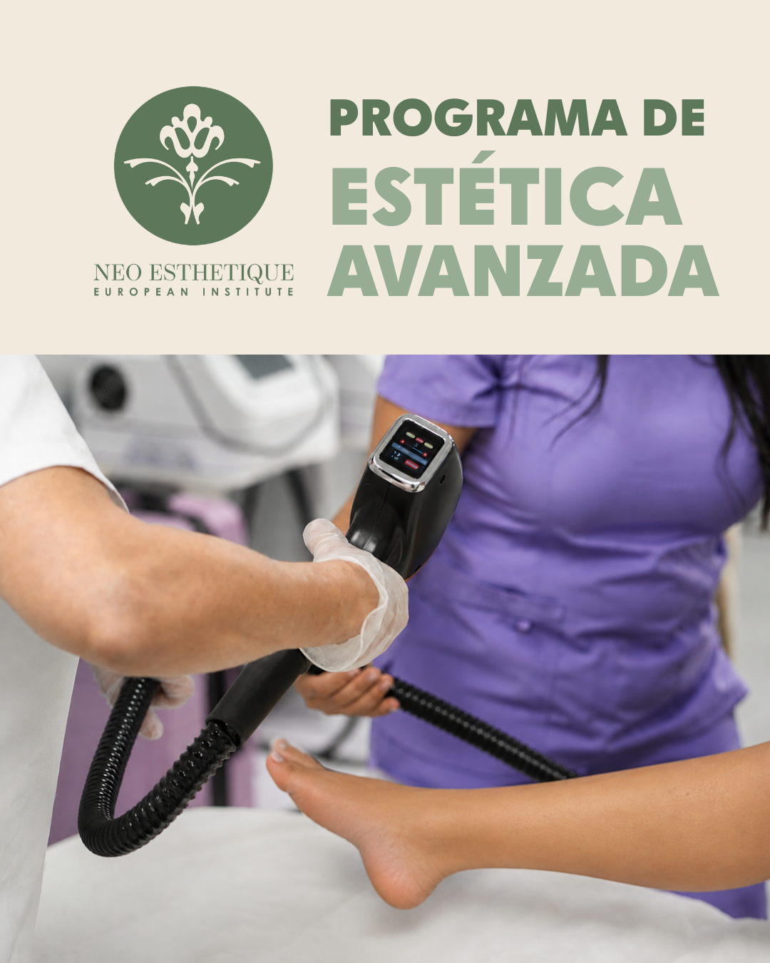 Neo Esthetique European Institute Facebook ad: Aprende técnicas, protocolos y aparatología como parte de…