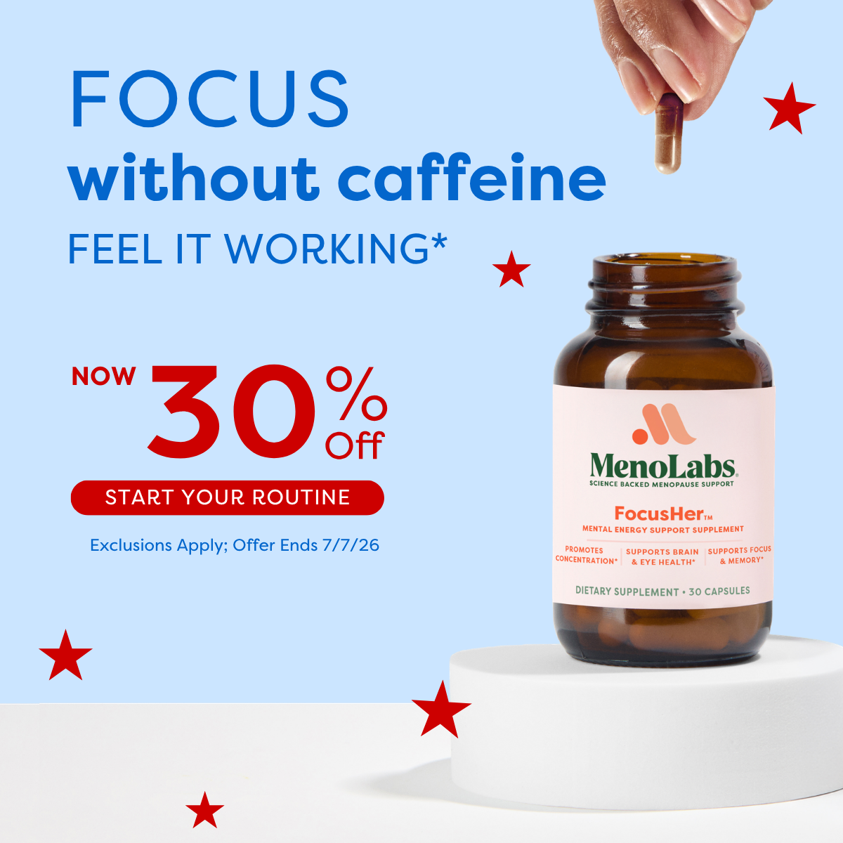 MenoLabs Facebook ad