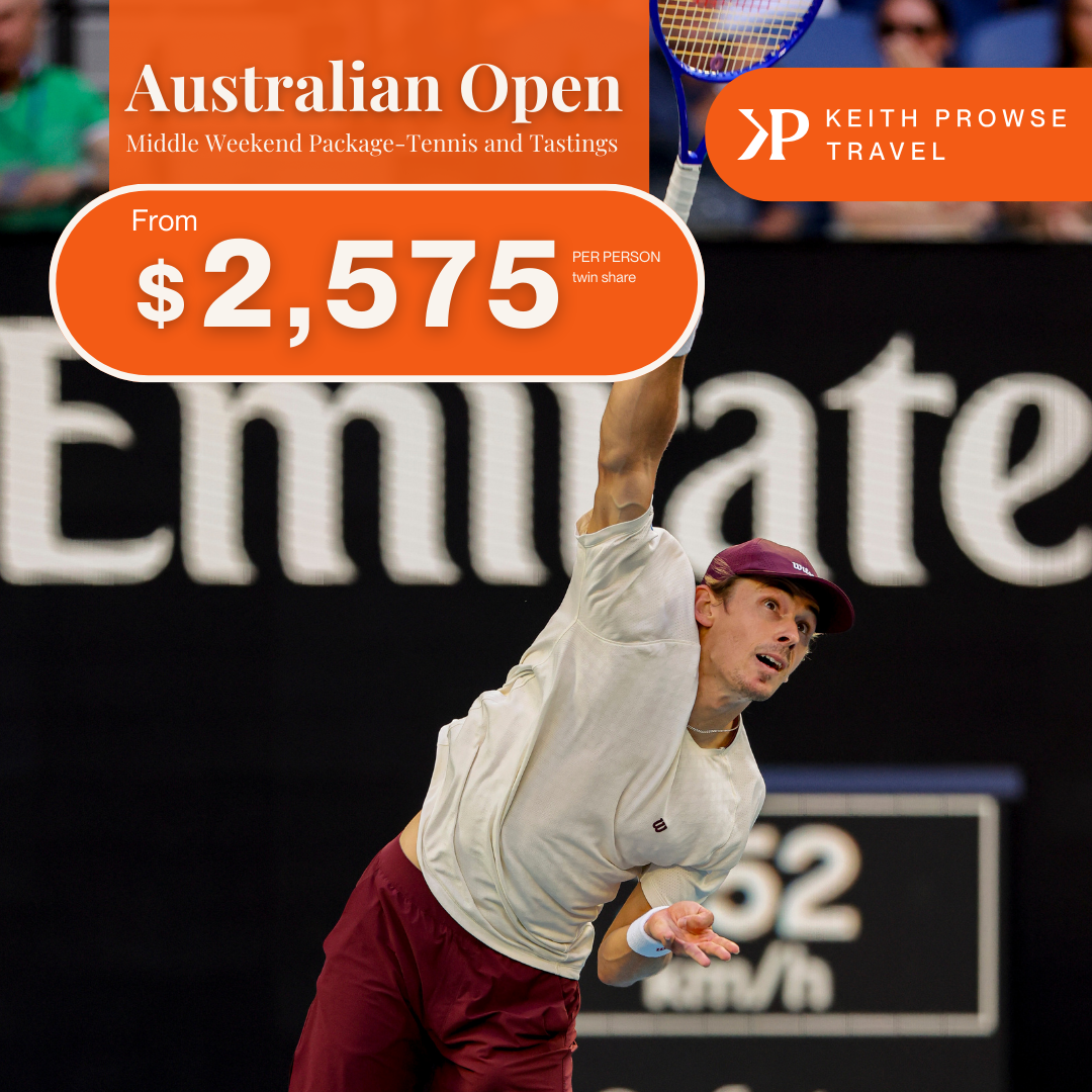 Keith Prowse Travel Facebook ad: Australian Open 2027 Packages