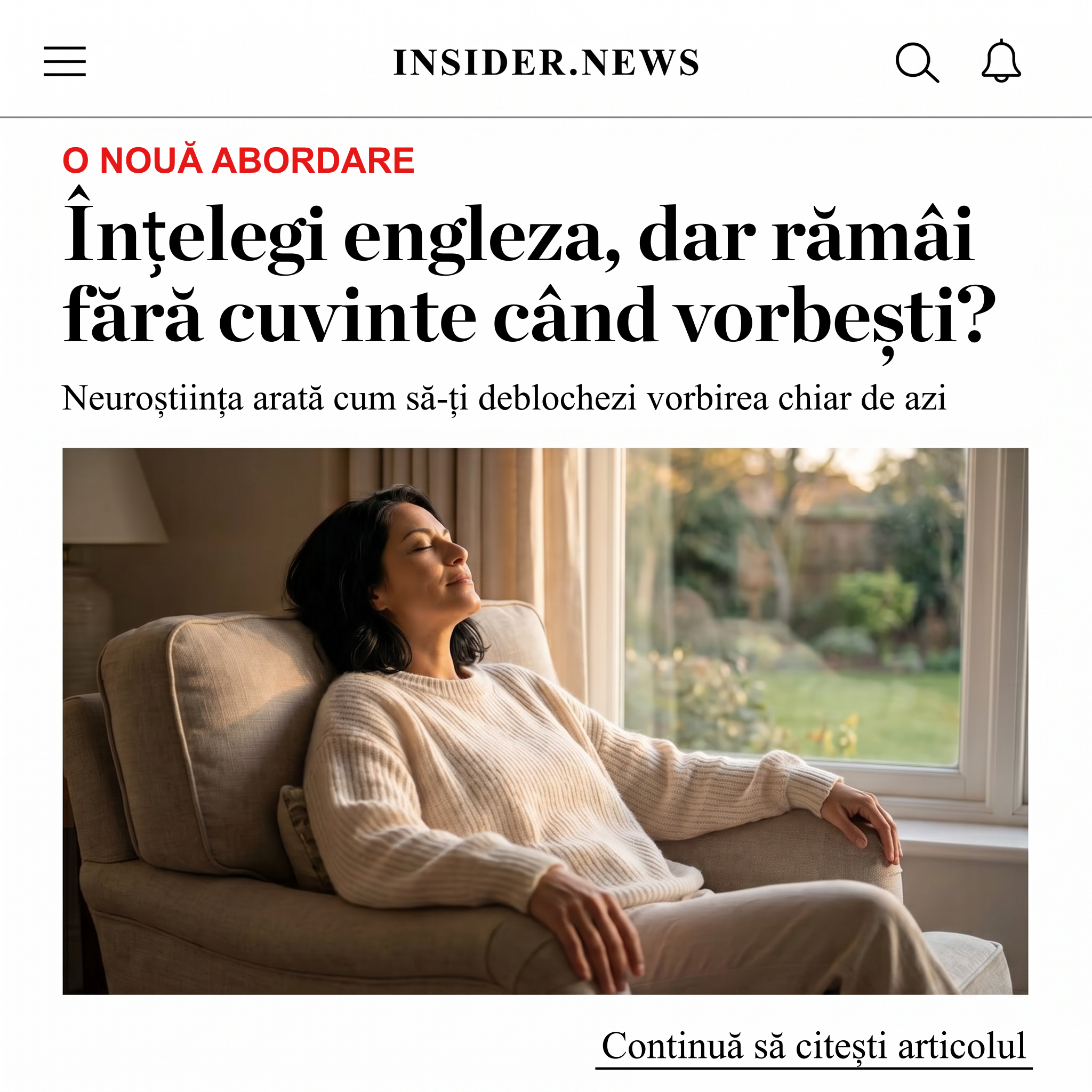 The Brain Insider Facebook ad