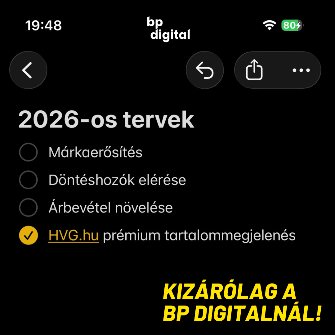 BP Digital Facebook ad: SEO szponzorált cikk a HVG felületén