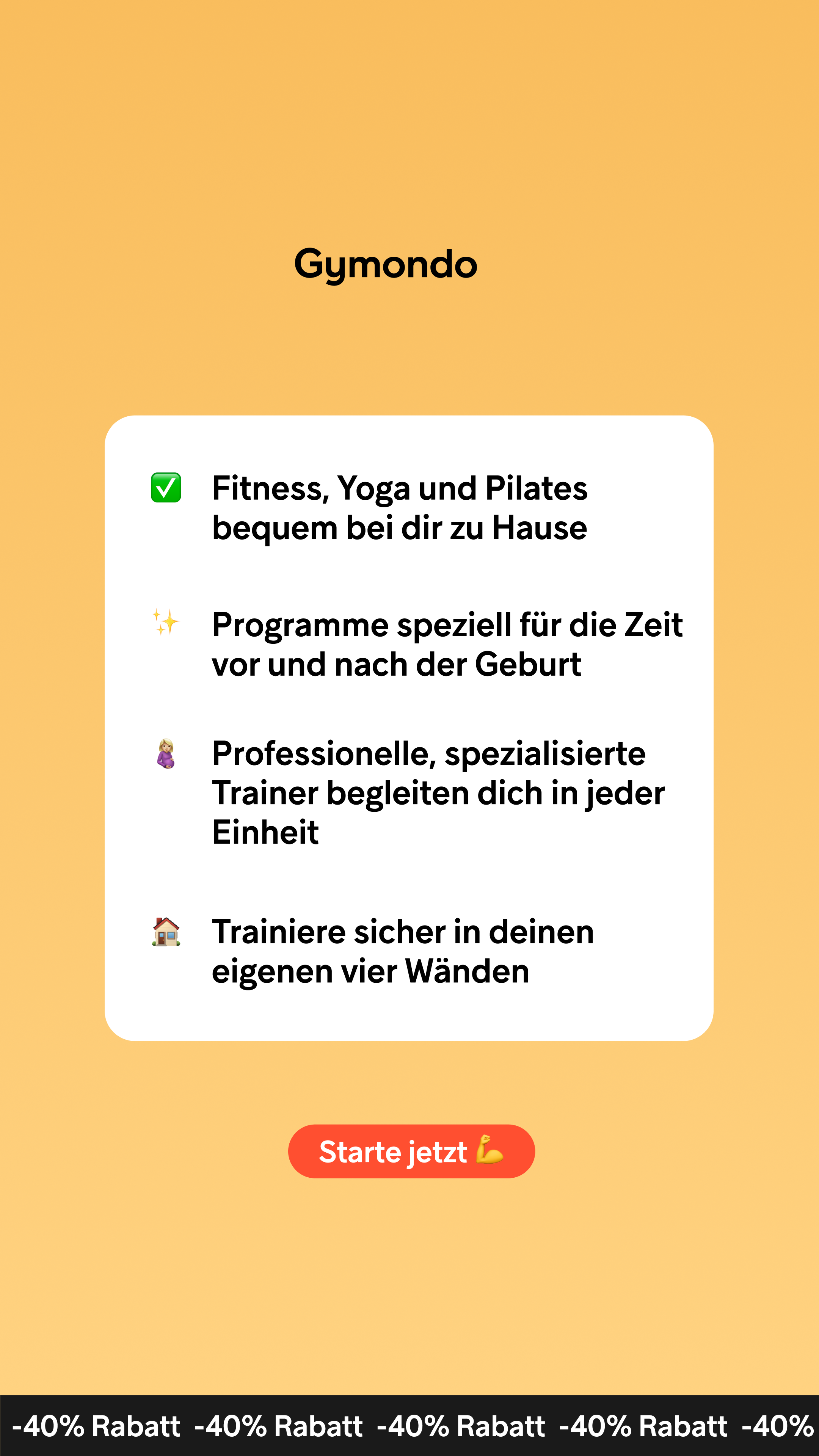 Gymondo Facebook ad