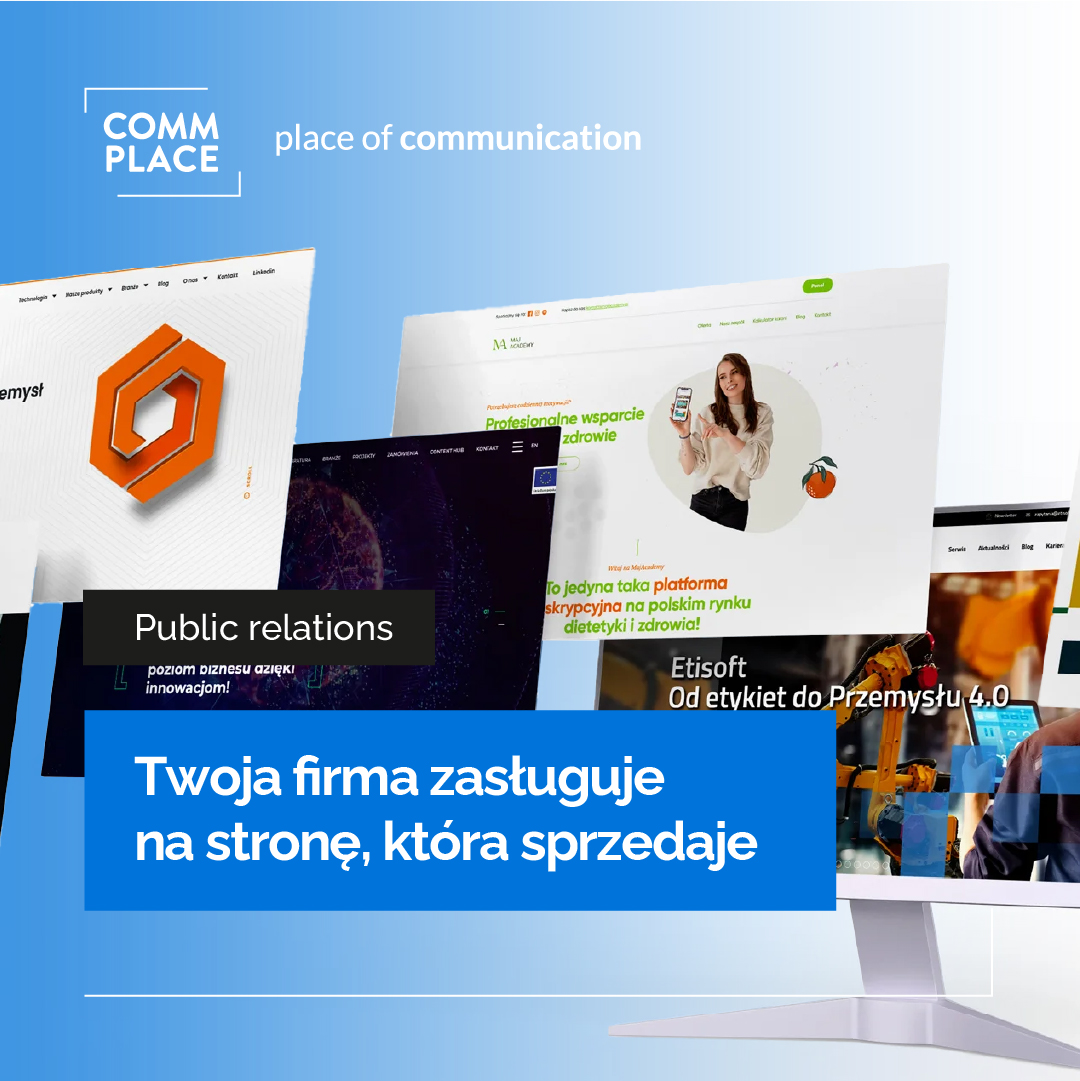 Commplace - place of communication Facebook ad: Potrzebujesz nowoczesnej strony www dla swojej firmy?