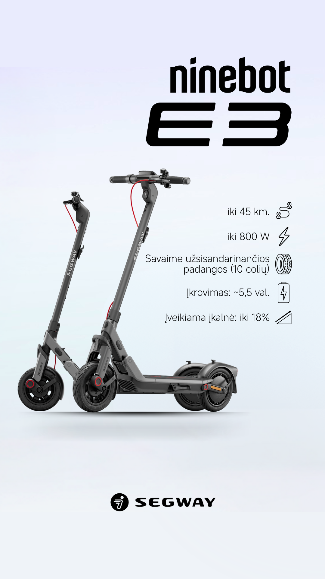 Segway Lietuva Facebook ad: Atraskite Segway E3