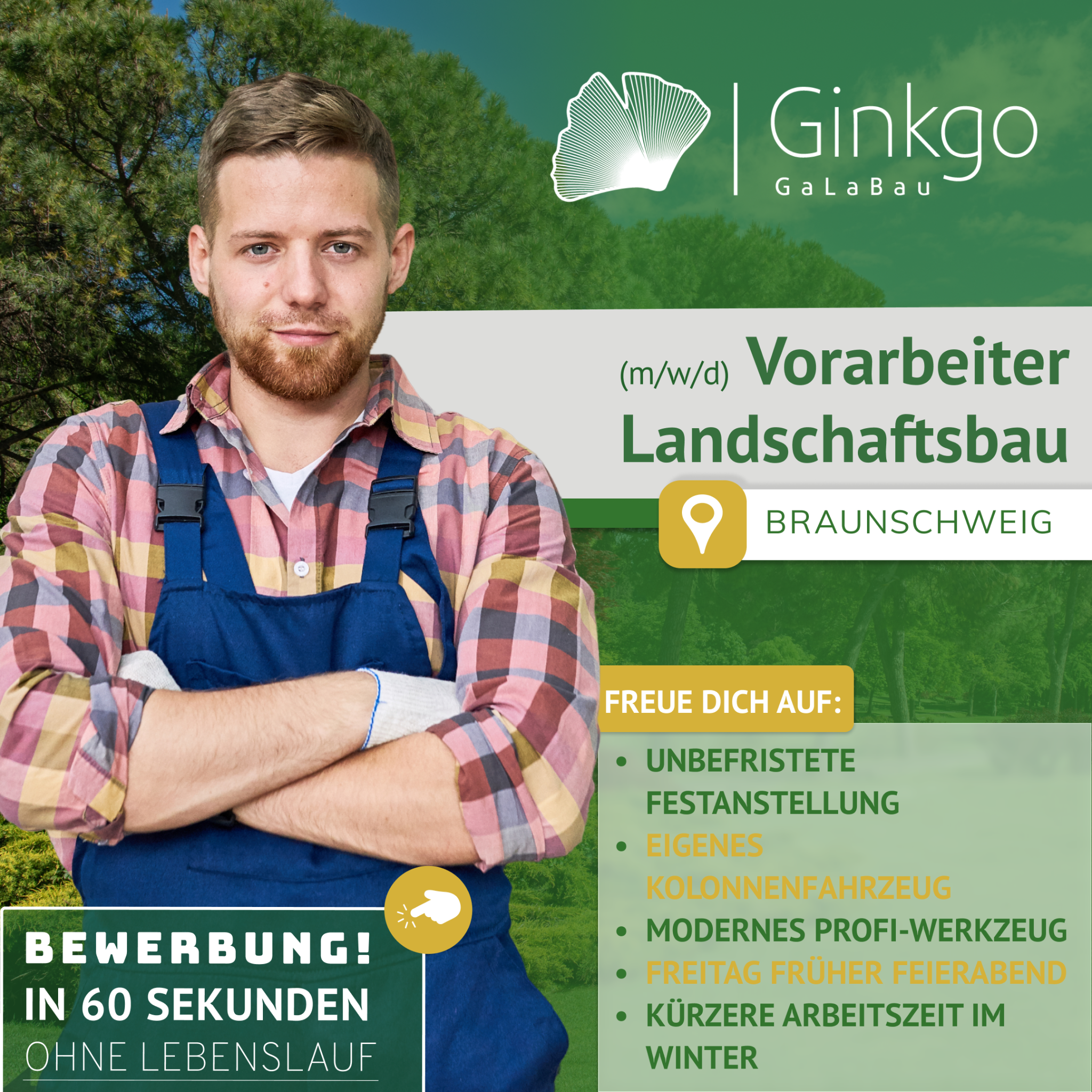 Ginkgo Galabau GmbH & Co. KG Facebook ad: Vorarbeiter/ Baustellenleiter Landschaftsbau (m/w/d) in…