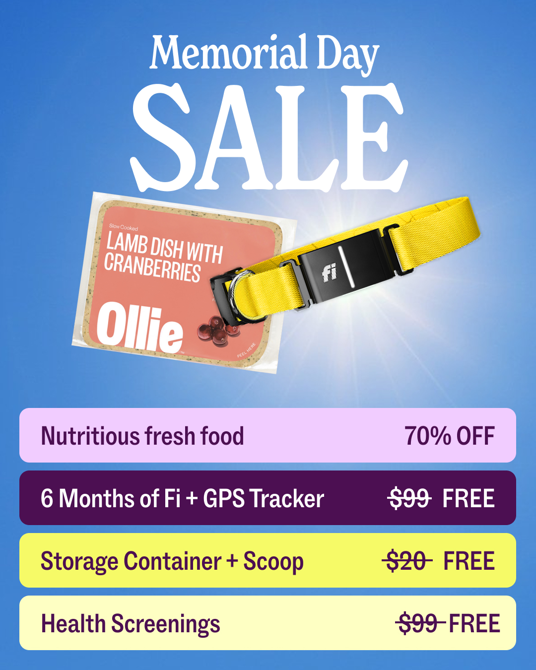 Ollie Facebook ad