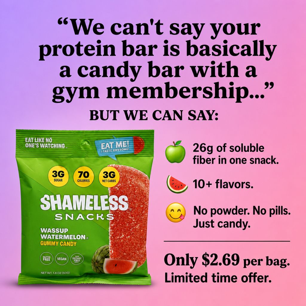 Shameless Snacks Facebook ad