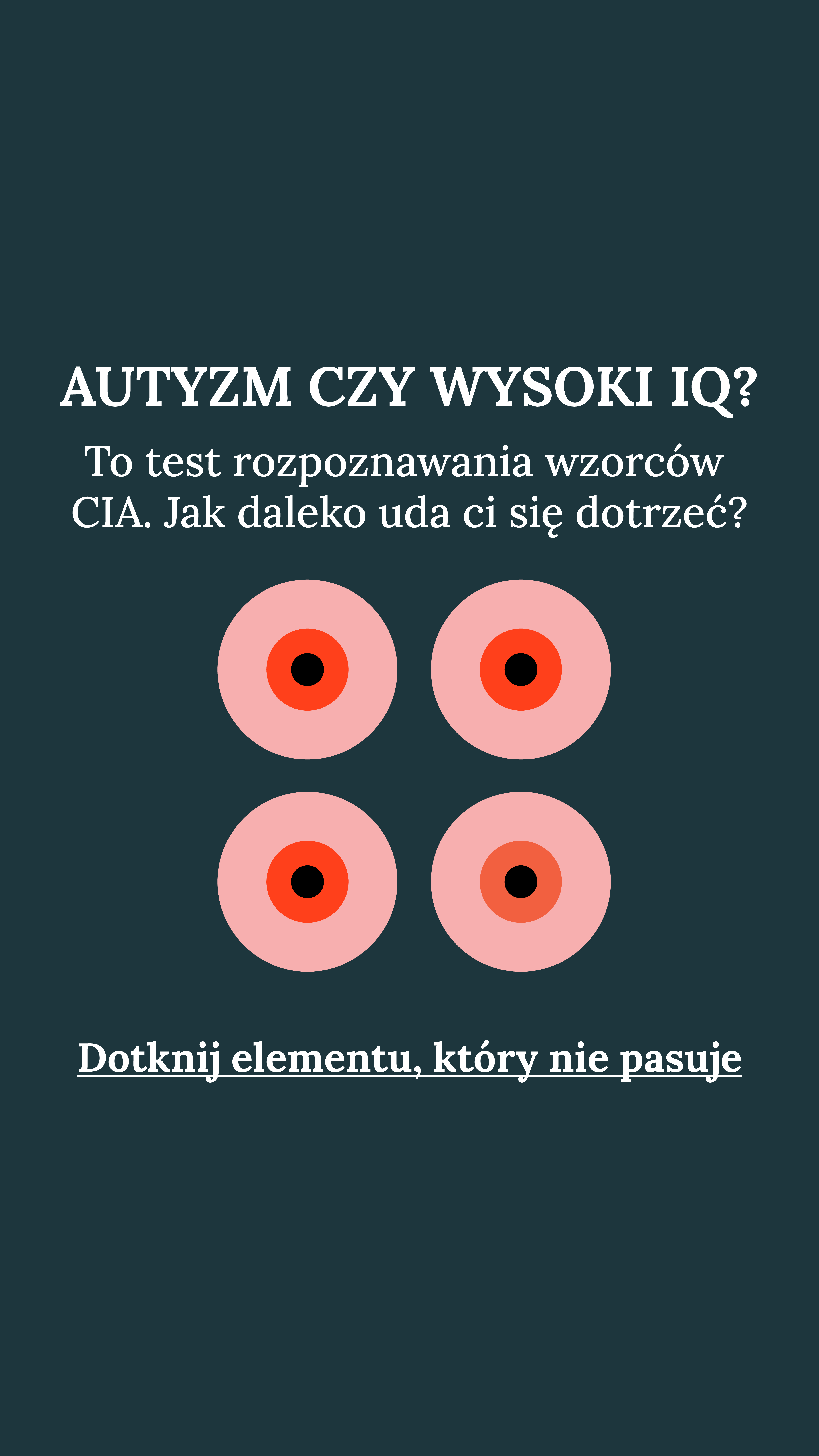International IQ test Facebook ad