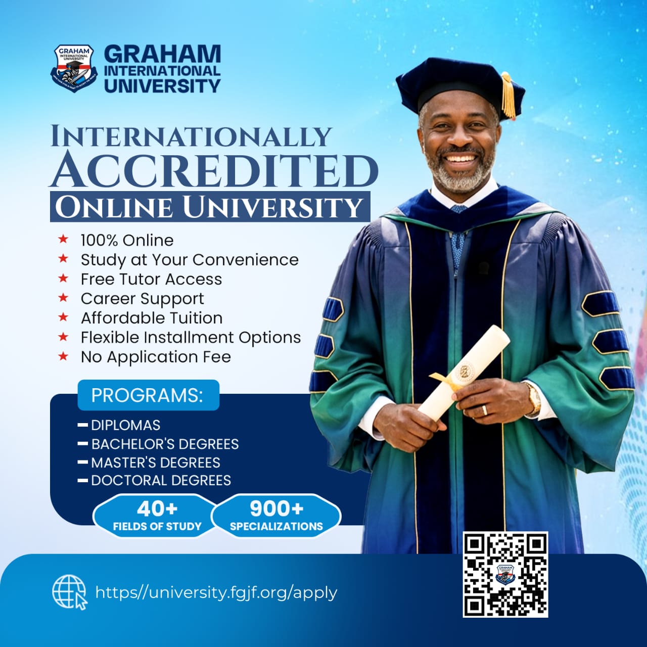 Graham International University Facebook ad