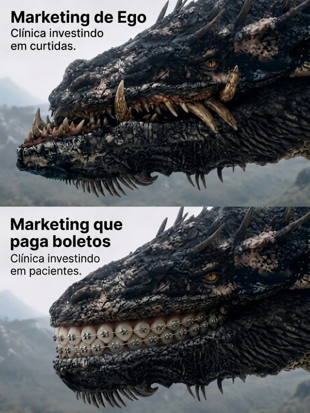 CrescePro - Marketing para Clínicas Odontológicas Facebook ad: Existem dois tipos de marketing para clínicas odontológicas.