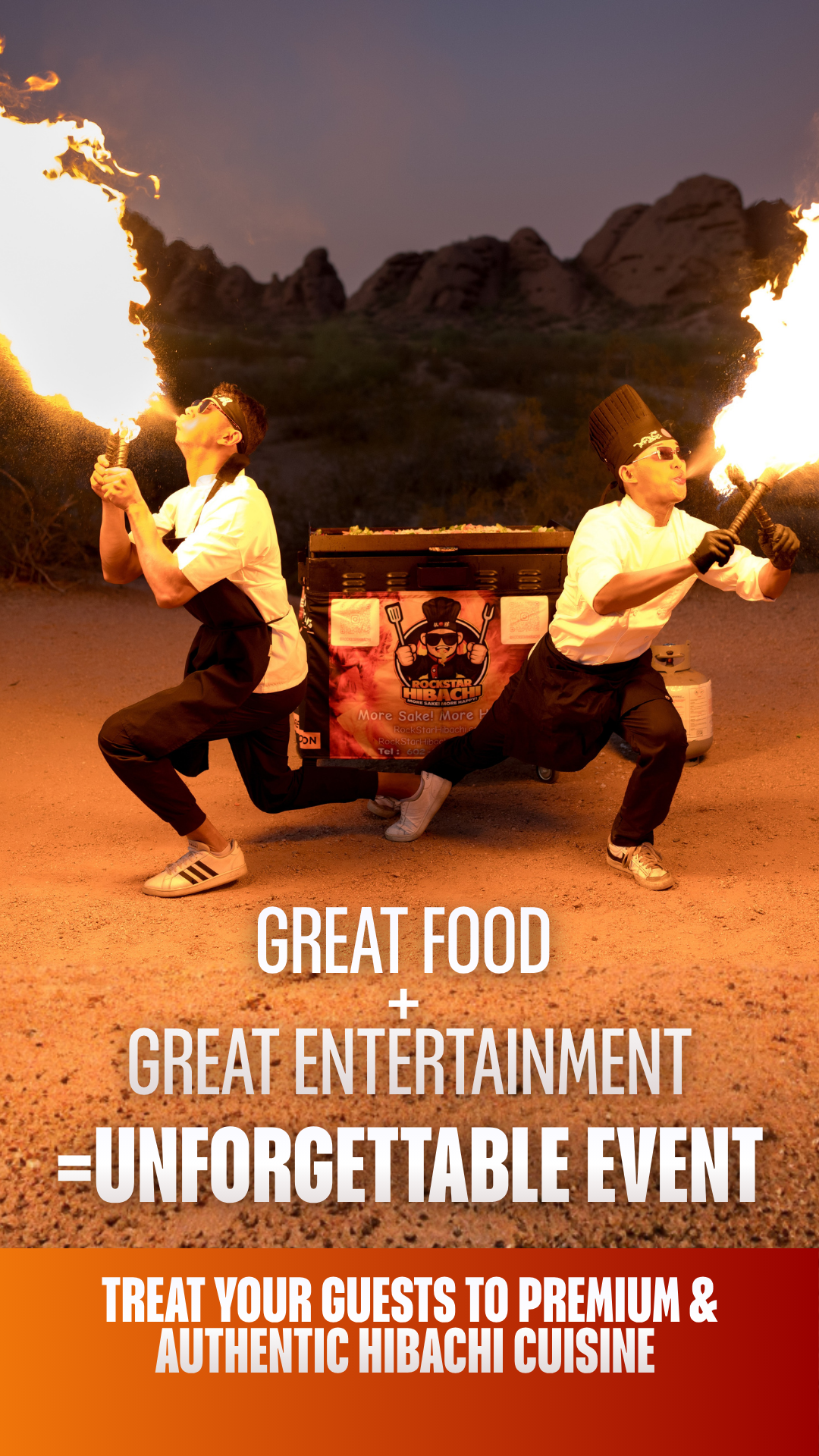 RockStar Hibachi Facebook ad