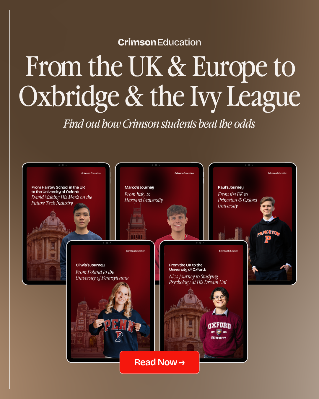 Crimson Education Facebook ad
