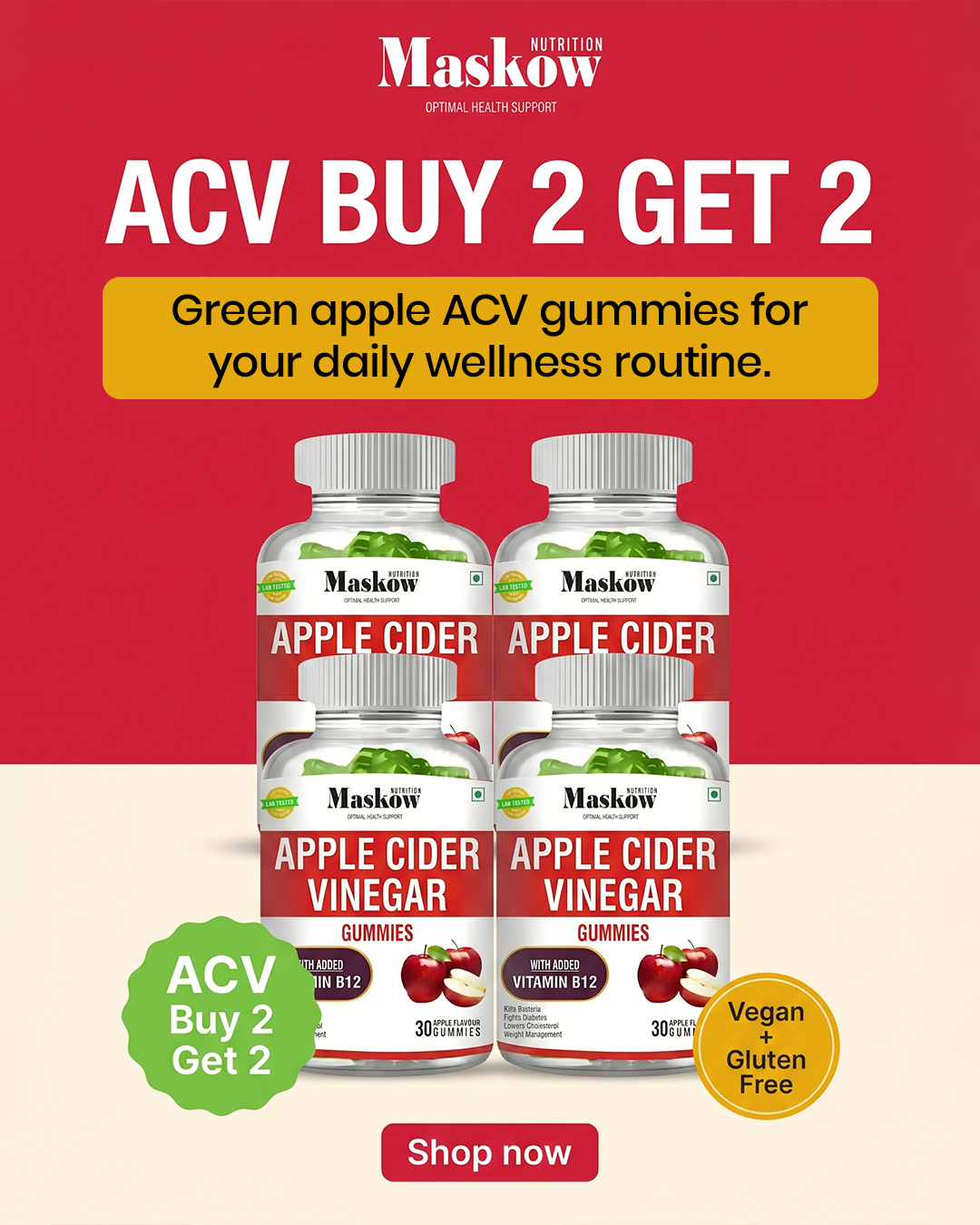Maskow Gummies Facebook ad