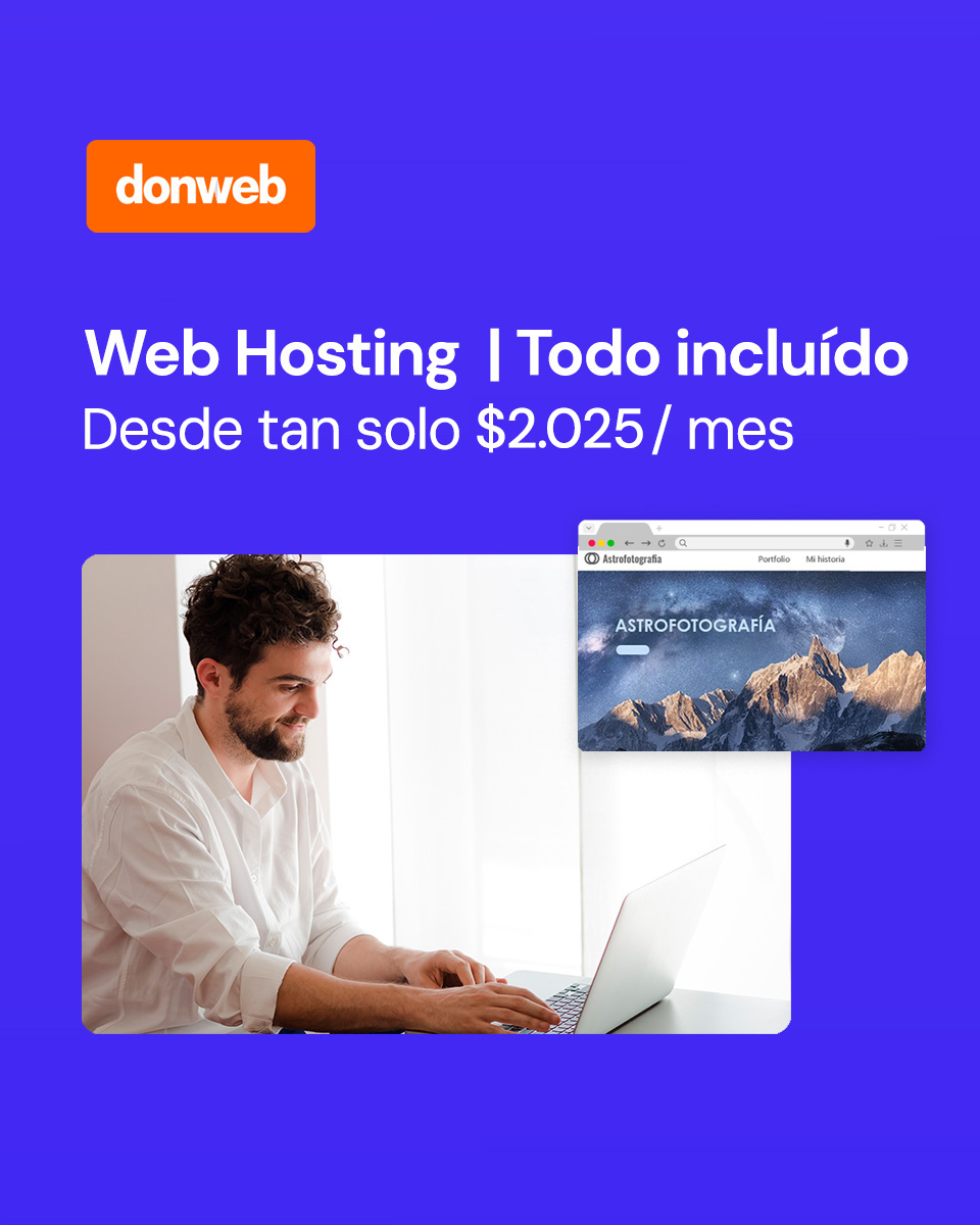 donweb Facebook ad: Hasta 87% OFF