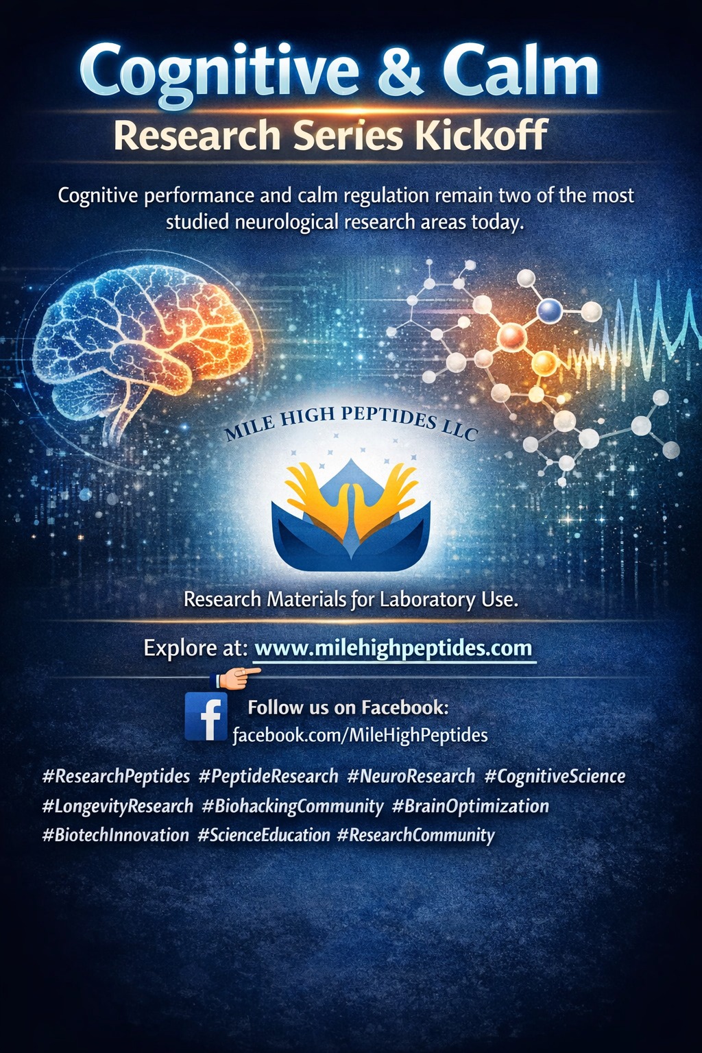 Mile High Peptides Facebook ad: Mile High Peptides | Research Peptides & Lab Supplies