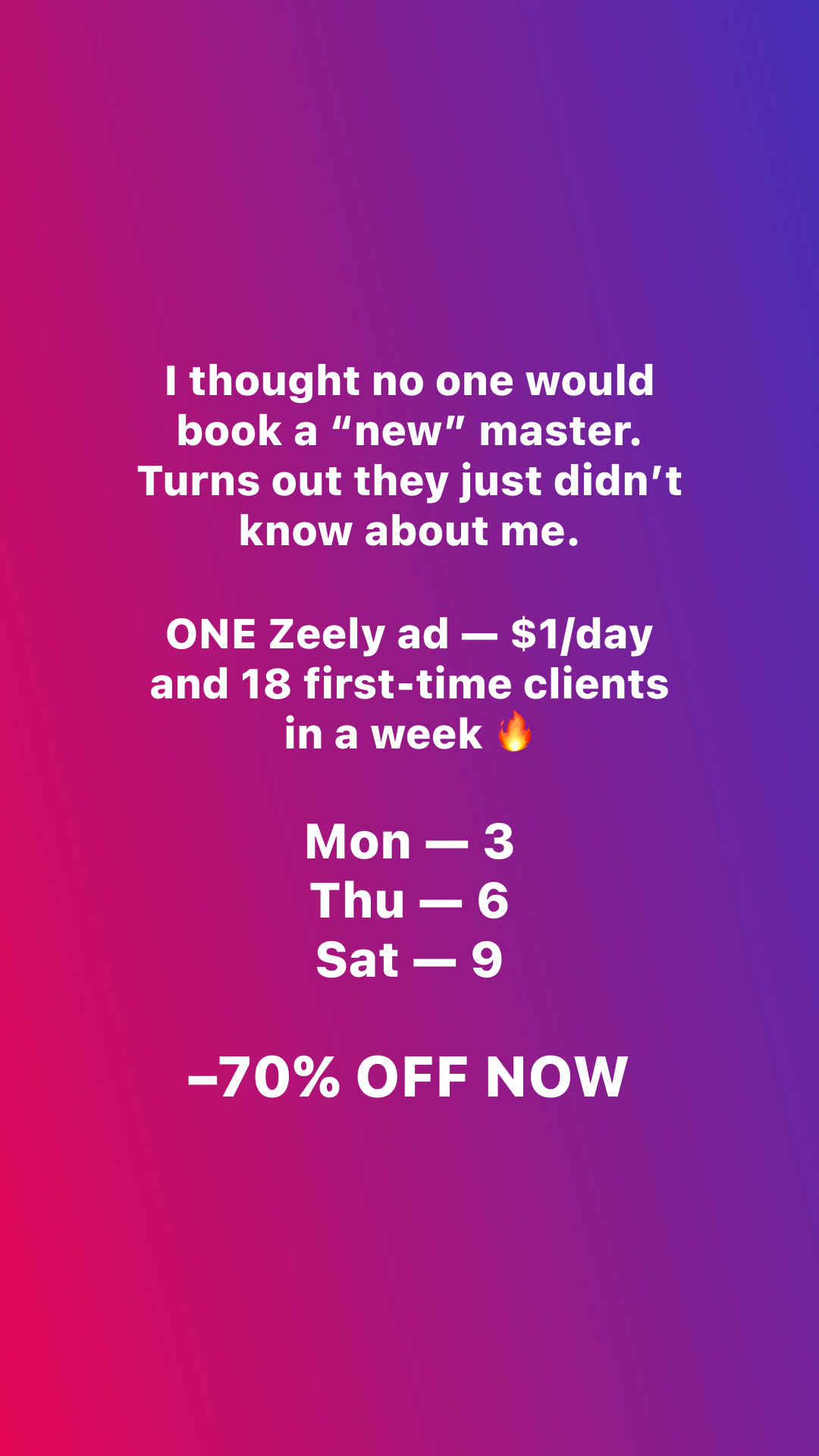 Zeely Facebook ad