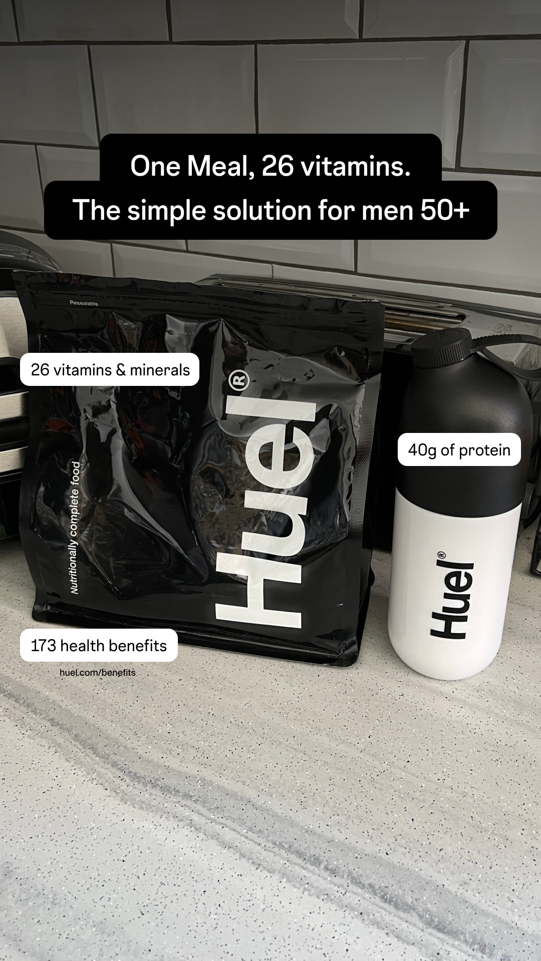 Huel Facebook ad