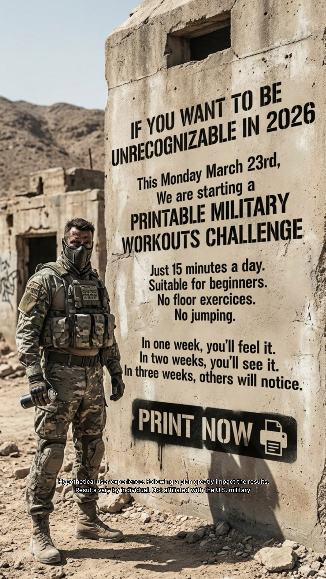 Military Coach Facebook ad