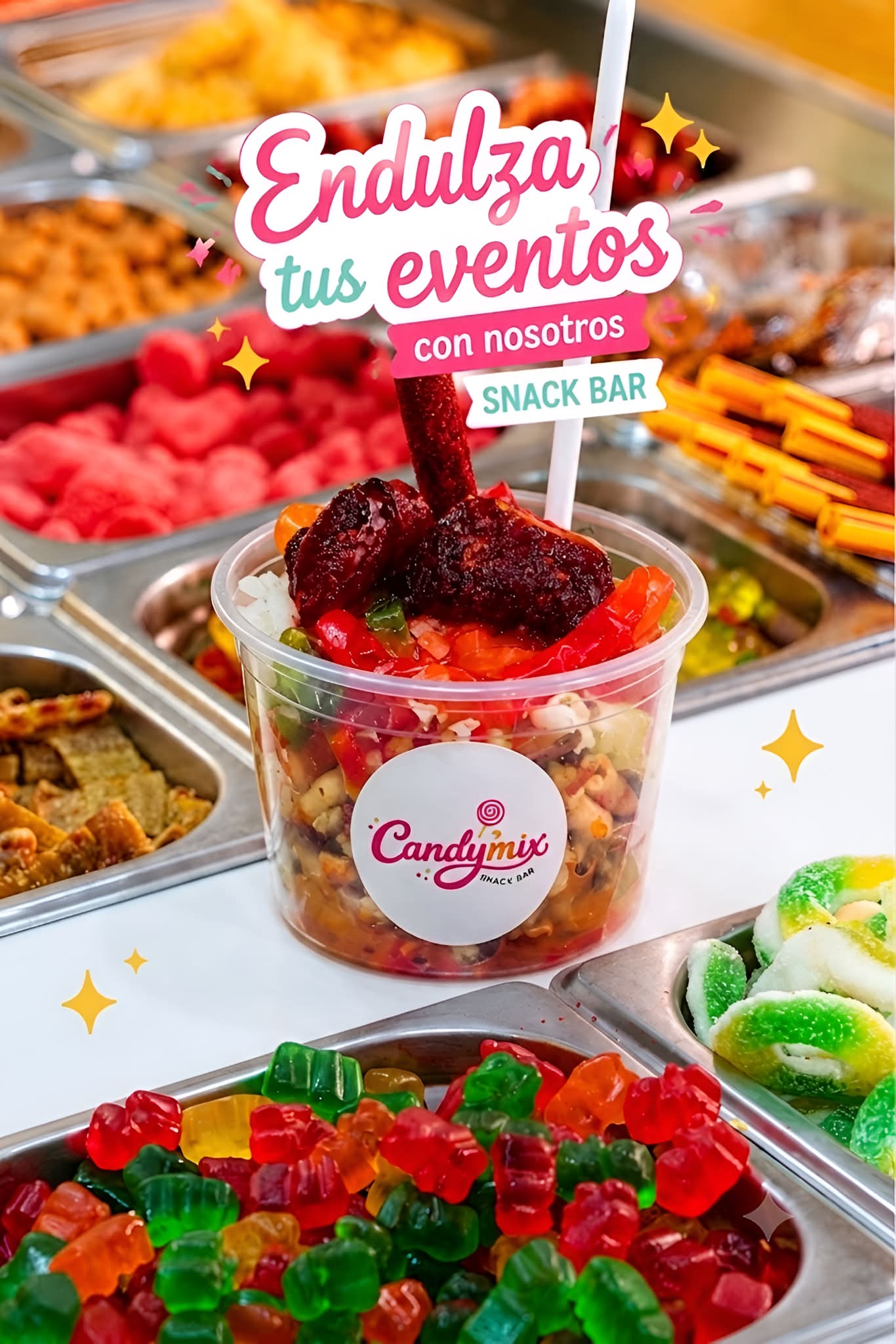 Candy Mix Facebook ad: ¡Haz de tu evento algo inolvidable con Candy…