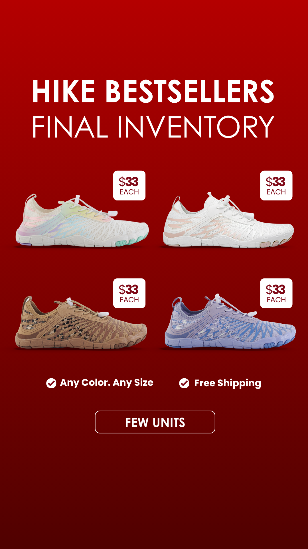 HIKE Footwear Facebook ad