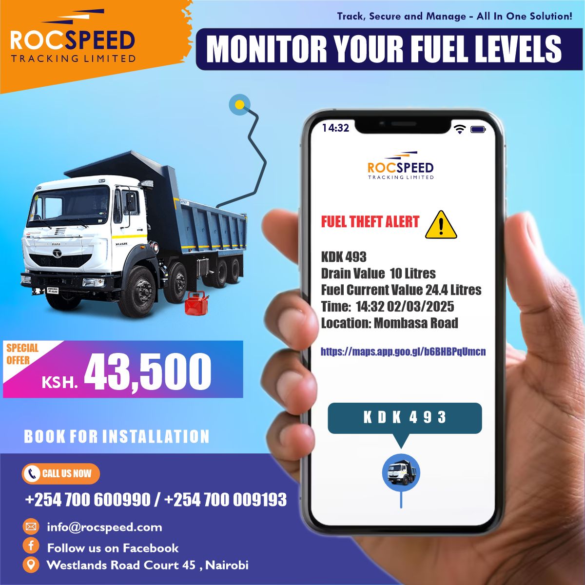 Rocspeed Tracking Limited Facebook ad