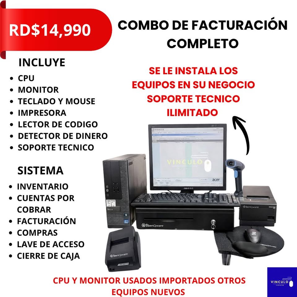 Vinculo Computer Facebook ad: Sistemas de facturacion